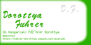 dorottya fuhrer business card